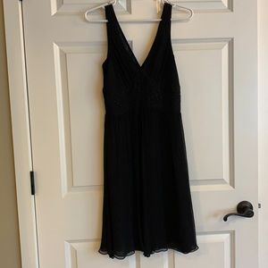 Express black v-neck dress.